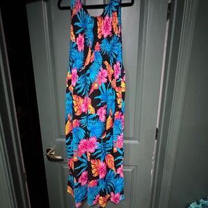 Vibrant Floral Maxi Dress